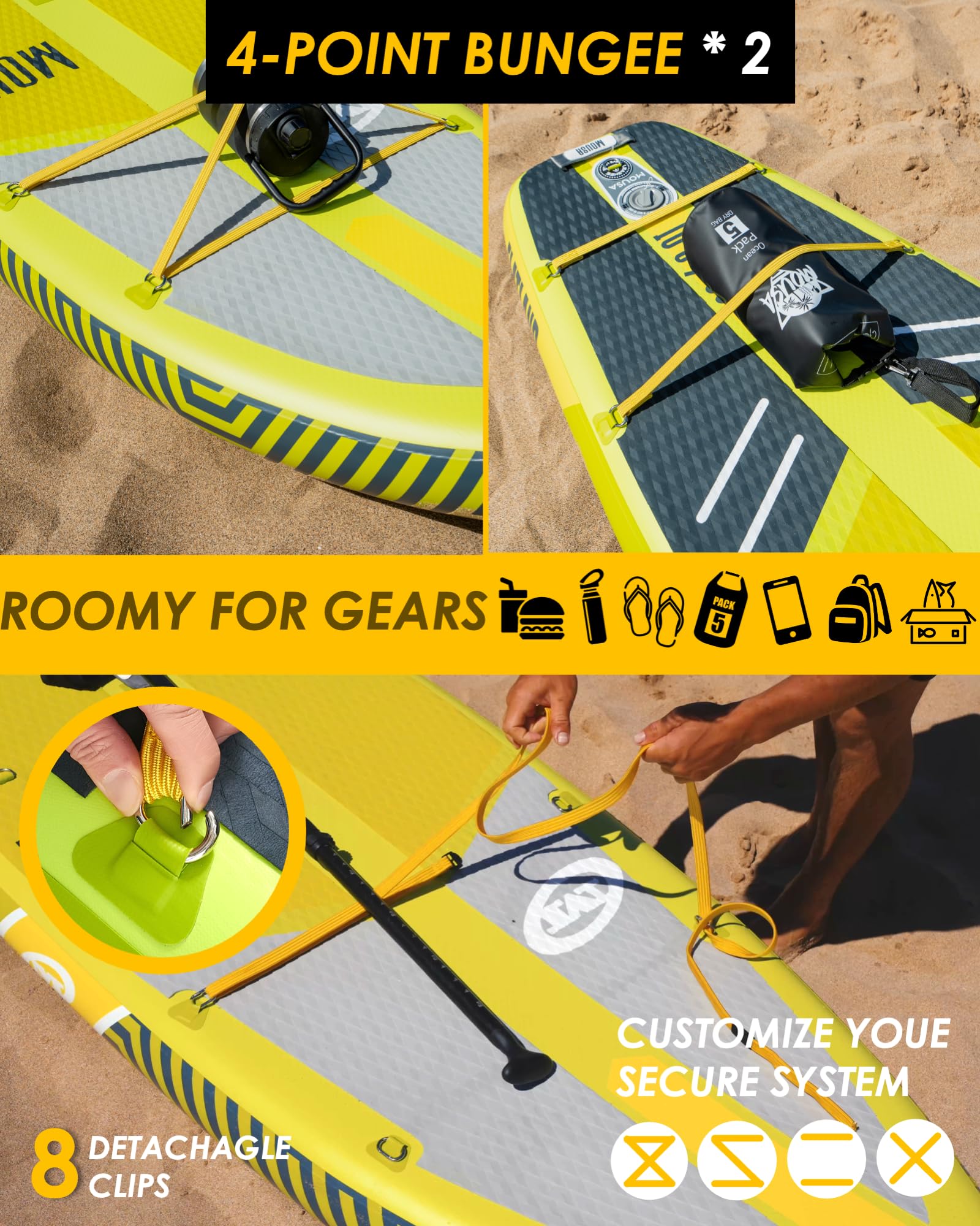 【新品】Mousa SUP スタンドアップパドルボード 10'6\" 落日オレンジ 新品】Mousa SUP スタンドアップパドルボード 10'6