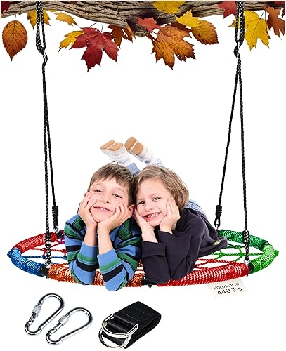 Miniatura 10 de Columpio de árbol de platillo de 40 pulgadas