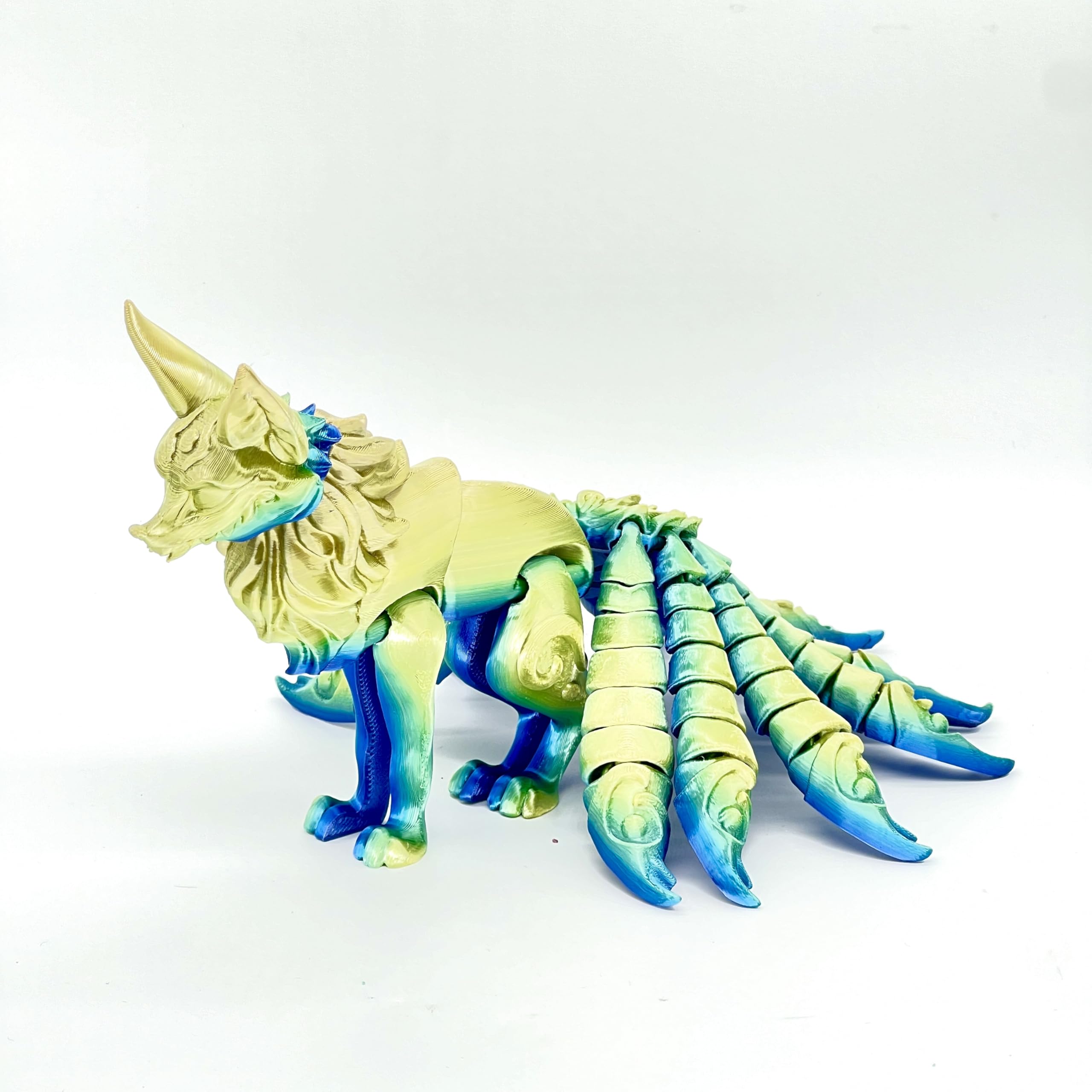 Amazon.com: URFunModel 3D Printed Nine-Tailed Fox With Movable