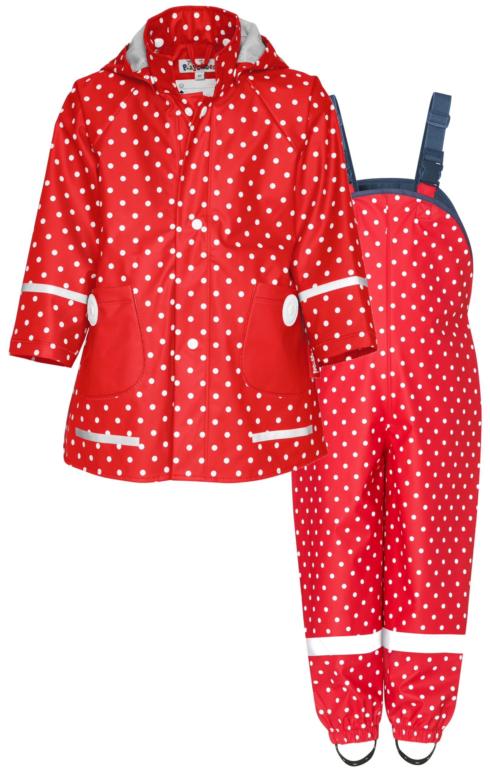 Playshoes Unisex Kinder Regen-set Regenlatzhose Regenanzug (2er Pack)