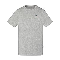 Schott NYC Tscasual - Maglietta da Uomo, Grigio