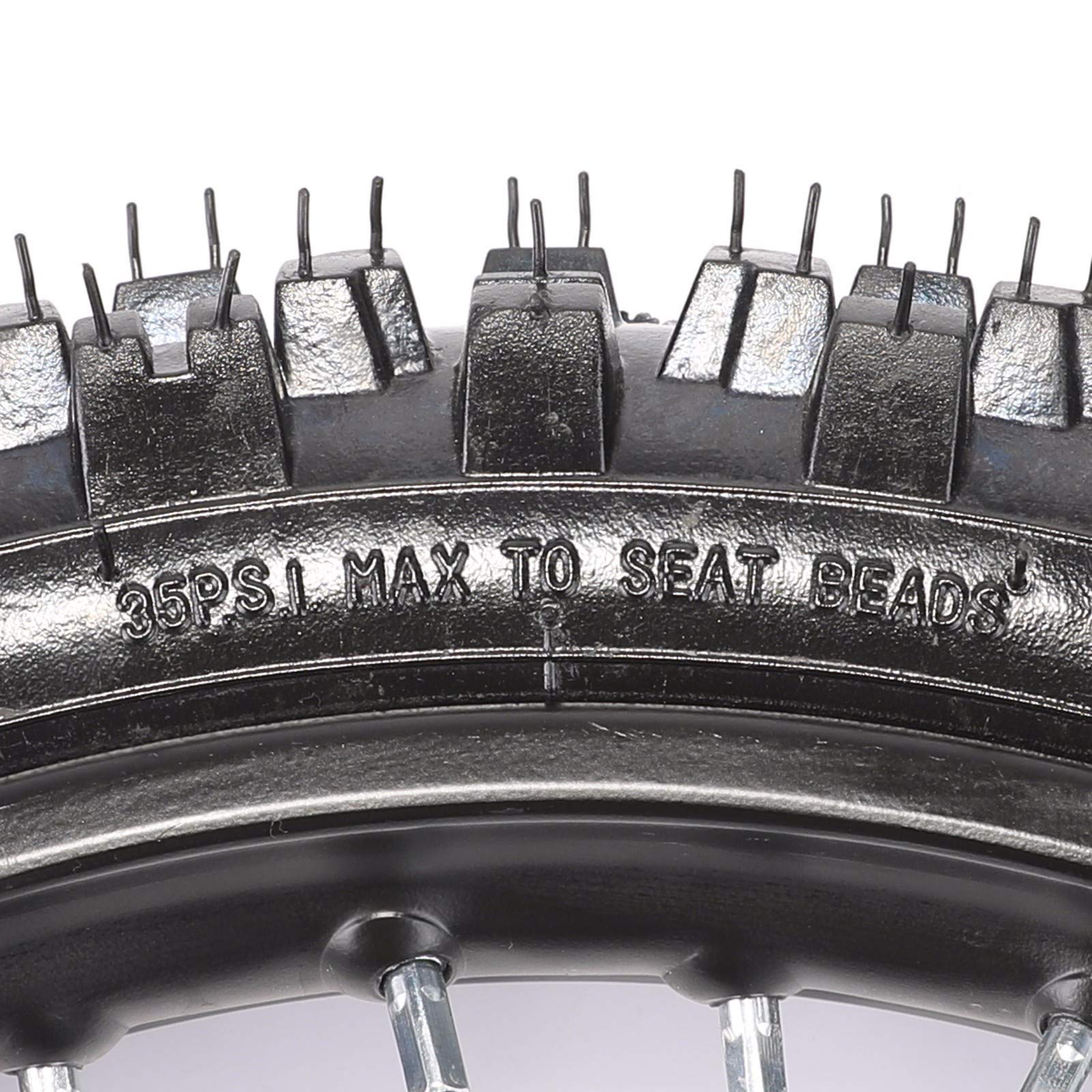 Amazon | TDPROMOTO 12mm 車軸フロント 1.4x14インチ ホイールリム 60