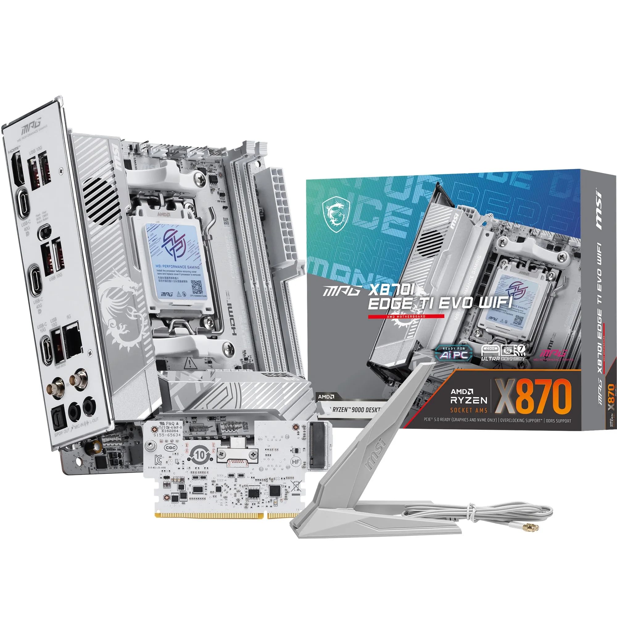 Amazon.com: MSI MPG X870I Edge TI EVO WiFi Motherboard, ATX