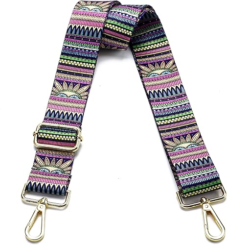 Miniatura 69 de Correa para bolso con herrajes dorados de repuesto, correa para bolso cruzado, correa ancha ajustable para colgar al hombro