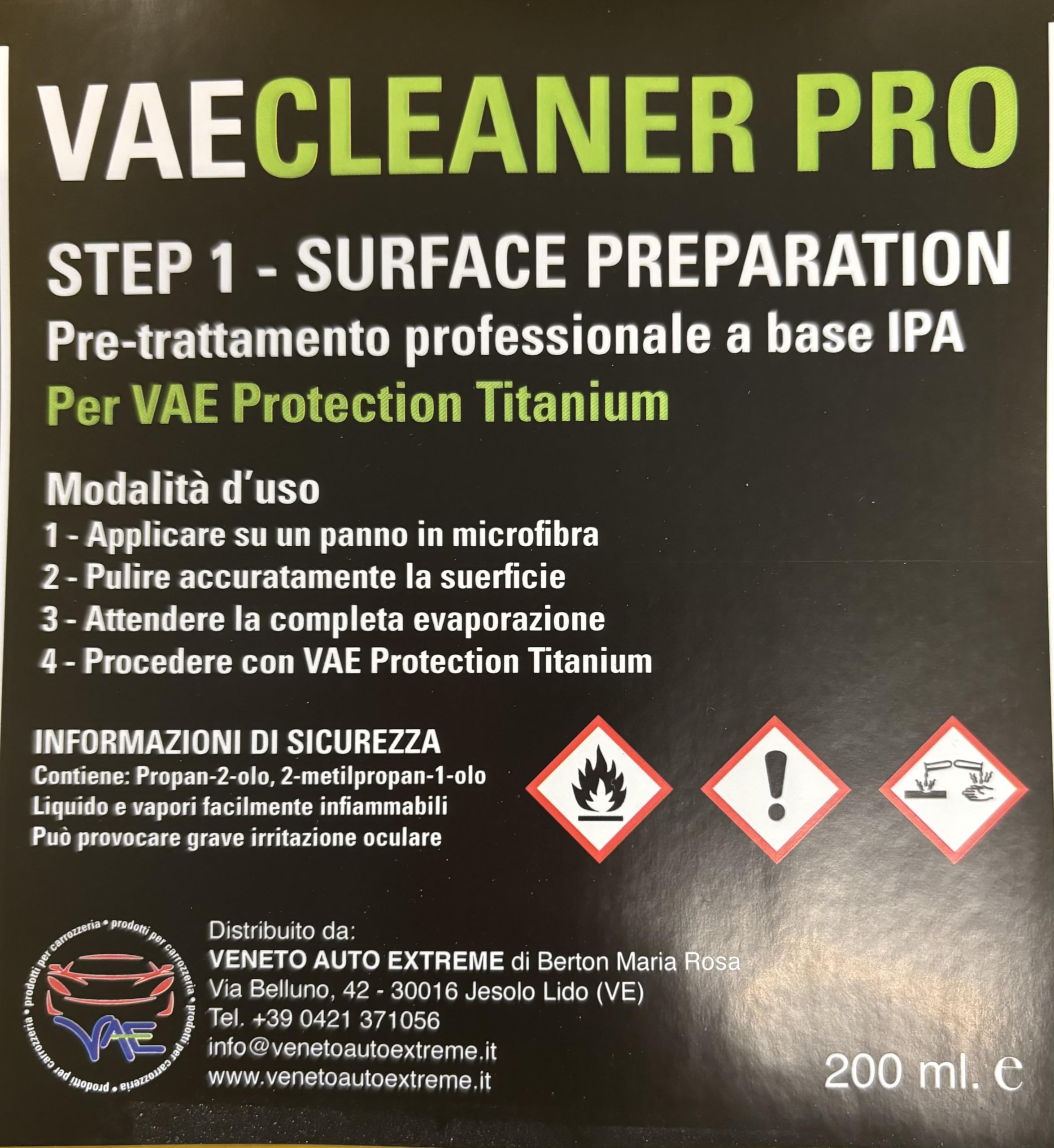 Kit Rigenera Plastiche Auto VaeProtection Titanium PRO 20 gr - Testato sul canale Flavio Tuttofare - Rigenera le plastiche sbiadite della tua auto in pochi minuti