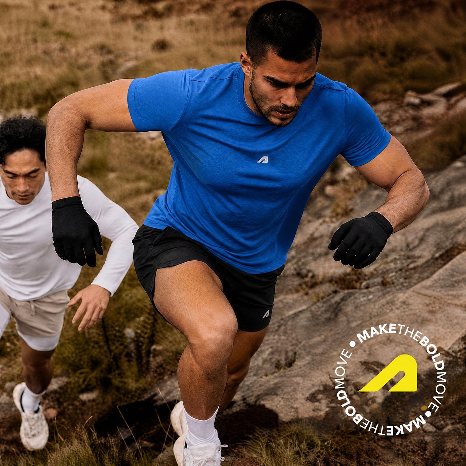 Boldfit Gym T-Shirts for Men β Premium Poly-Spandex Sports Tshirt, Moisture-Wicking, Anti-Odor, Stretch Fit Running & Workout Tees for Active Lifestyle for Man Blue 4
