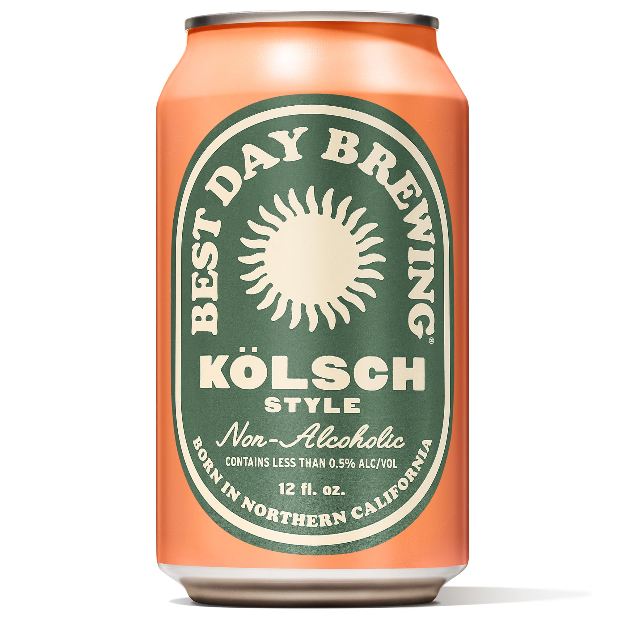 Best Day Brewing Kölsch Non-Alcoholic Craft Beer - 12 Pack - Premium Ingredients for Full Flavor - Low Carb & Low Calorie (12 fl oz cans)