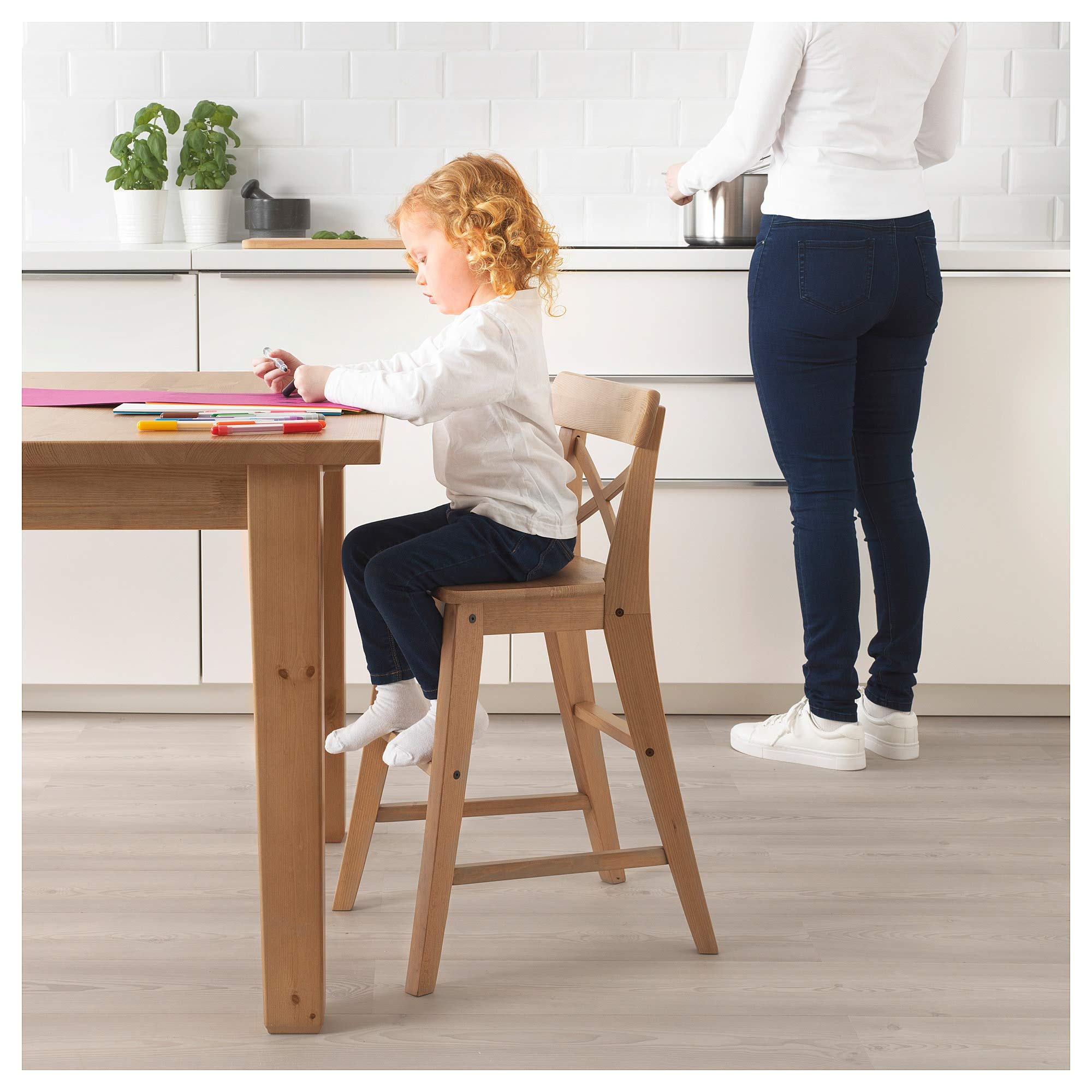 INGOLF インゴルフ 子ども用チェア, アンティークステイン INGOLF インゴルフ 子ども用チェア, アンティークステイン - IKEA