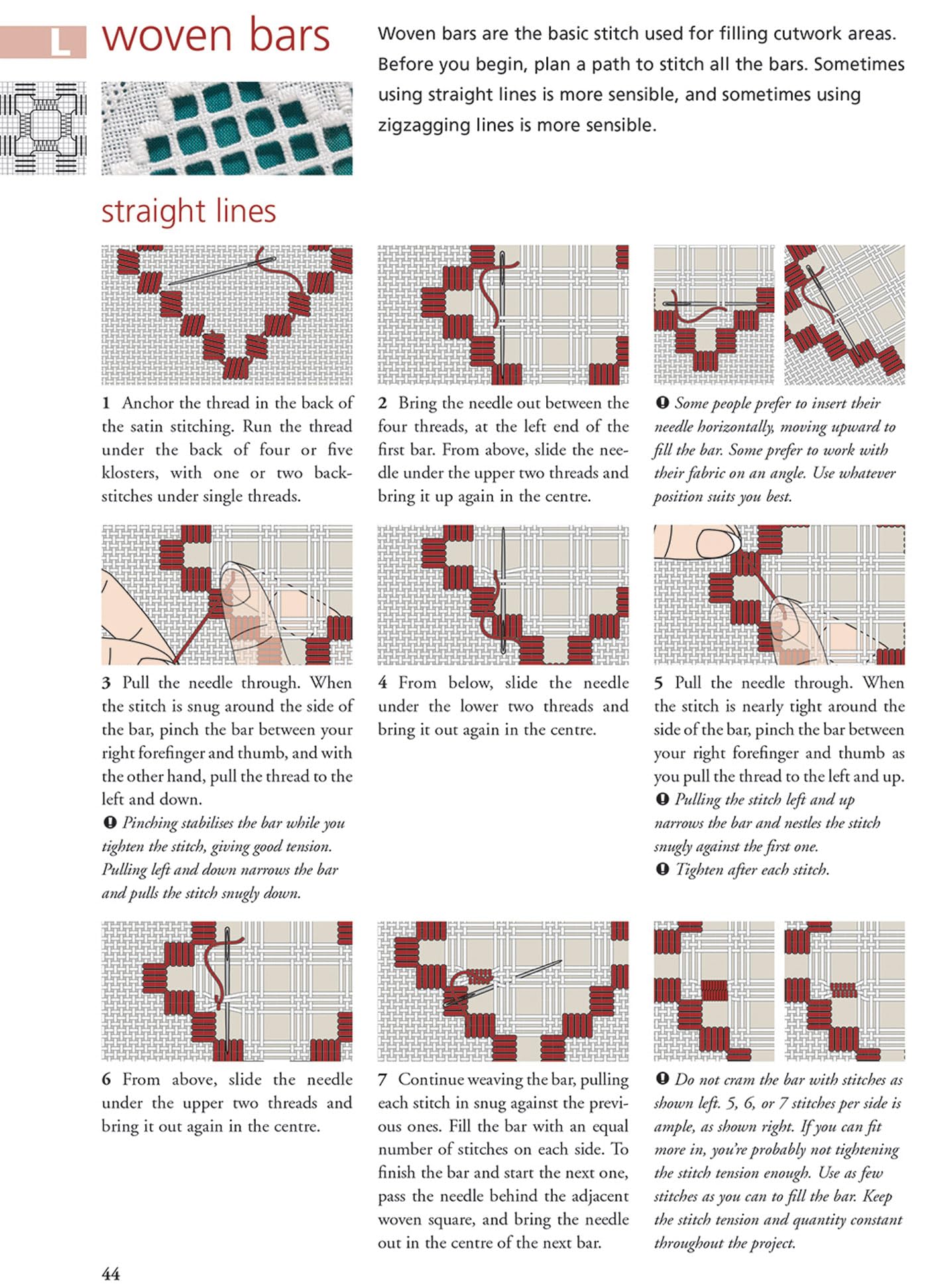 Hardanger Filling Stitches: A Step-by-Step Handbook