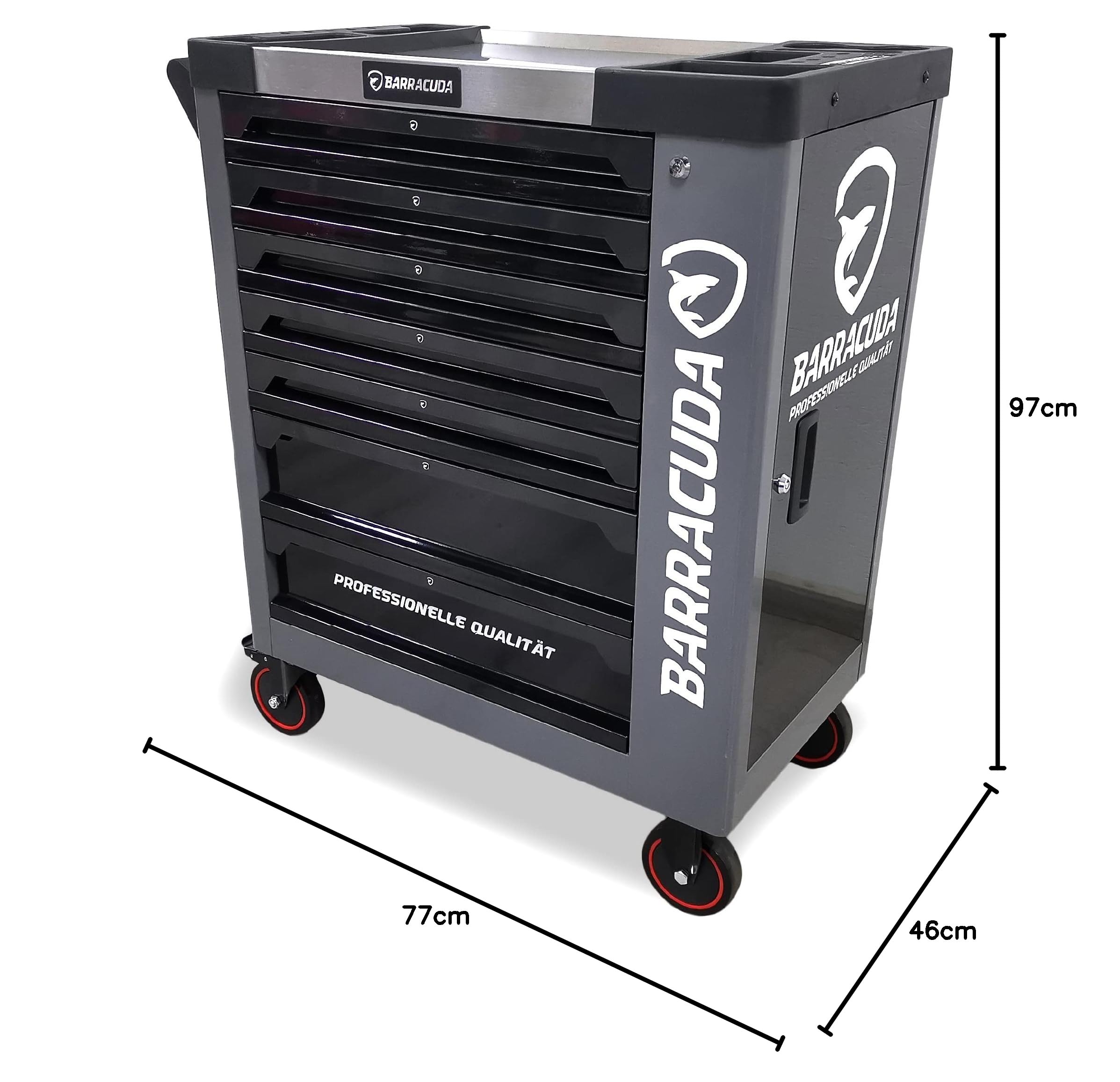 Barracuda Tools Servante d'atelier 7 tiroirs outillés - Nardo XXL