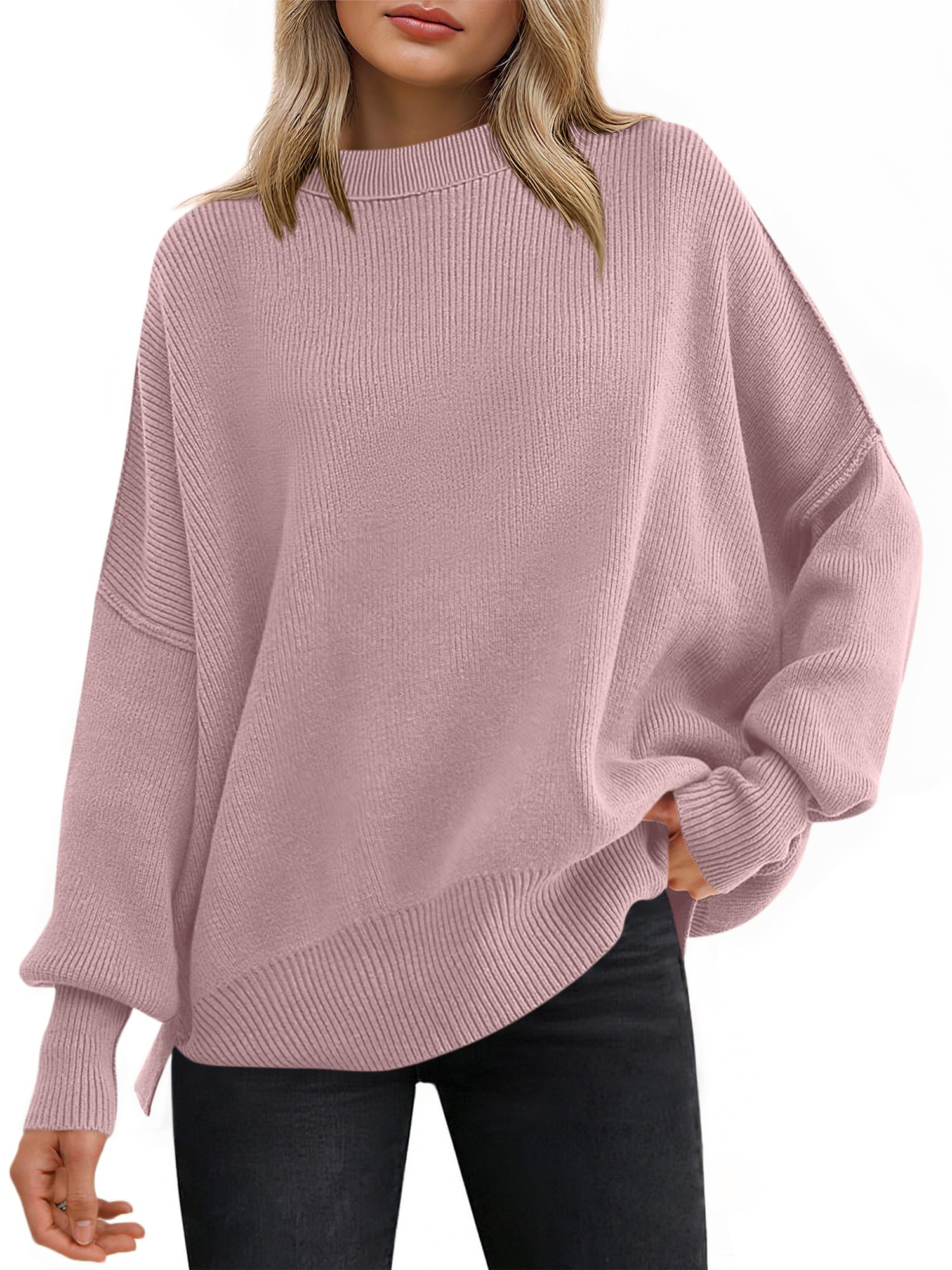 ANRABESS Women's Oversized Knit Sweaters 2026 Fall Outfits