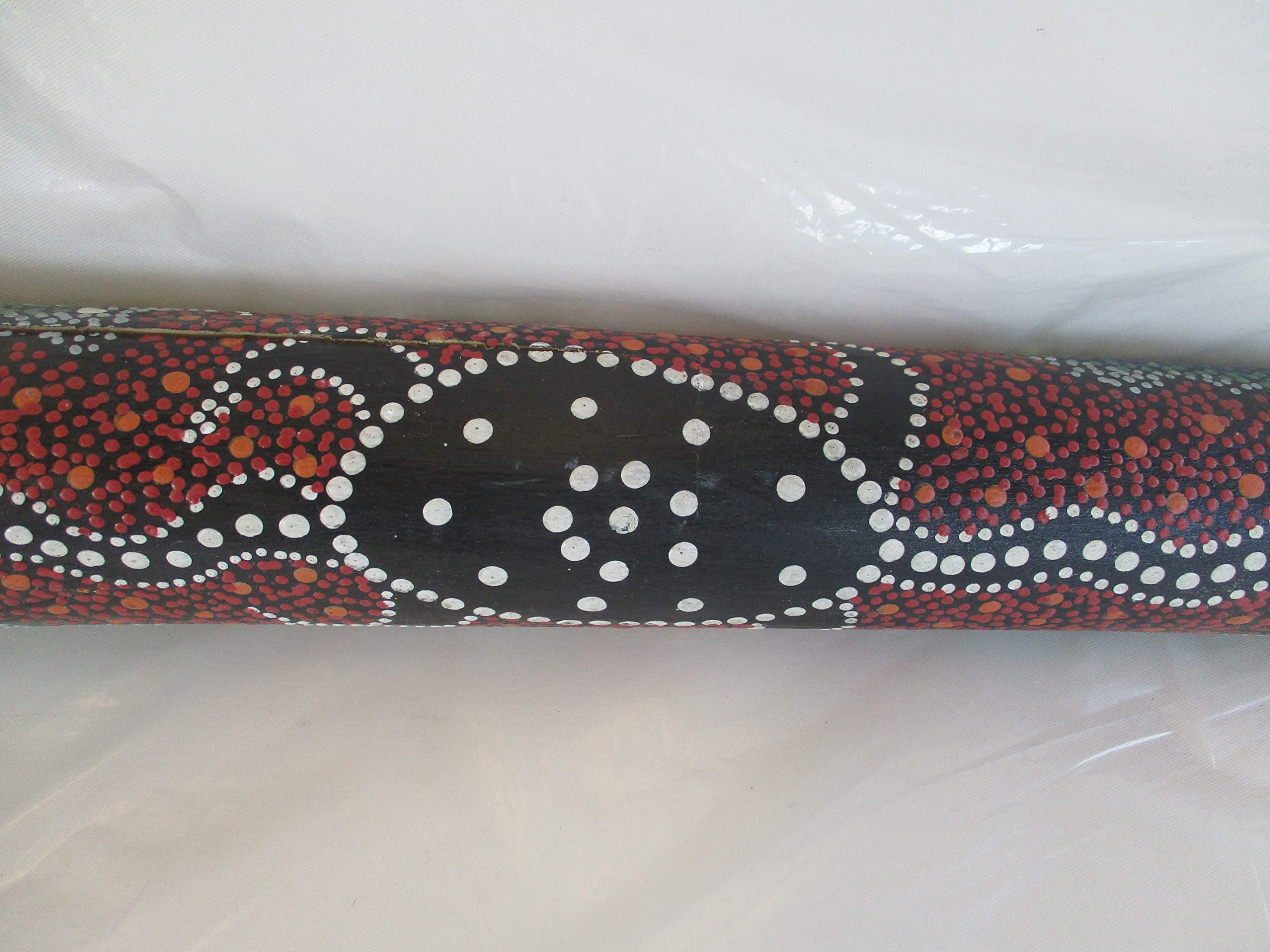 Fantasie d'Oriente Didgeridoo, Strumento Aborigeni Australiani NON SINTETICO BAMBU, Legno, 130 cm x 11 cm