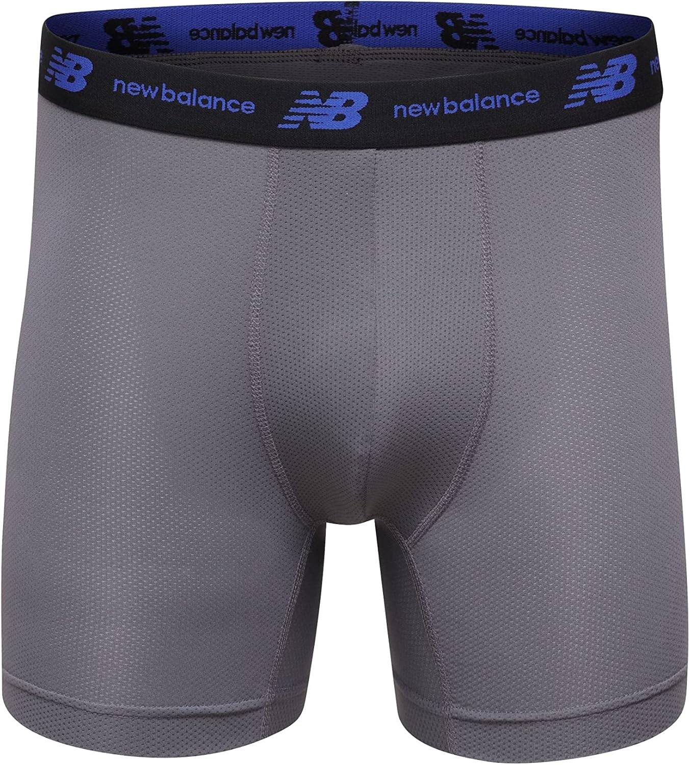 New Balance Men's No Fly Boxer Brief Underwear with Jacquard Waistband, Breathable Lightweight, Moisture Wicking (3 Pack) - Image 2
