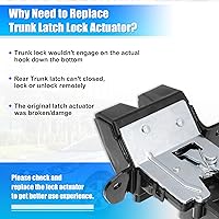 Vista 6 de X AUTOHAUX Actuador de Bloqueo de Pestillo de Maletero Trasero para Hyundai Elantra GT 2013-2017 81230-A5000 Motor de Actuador de Bloqueo de Puerta