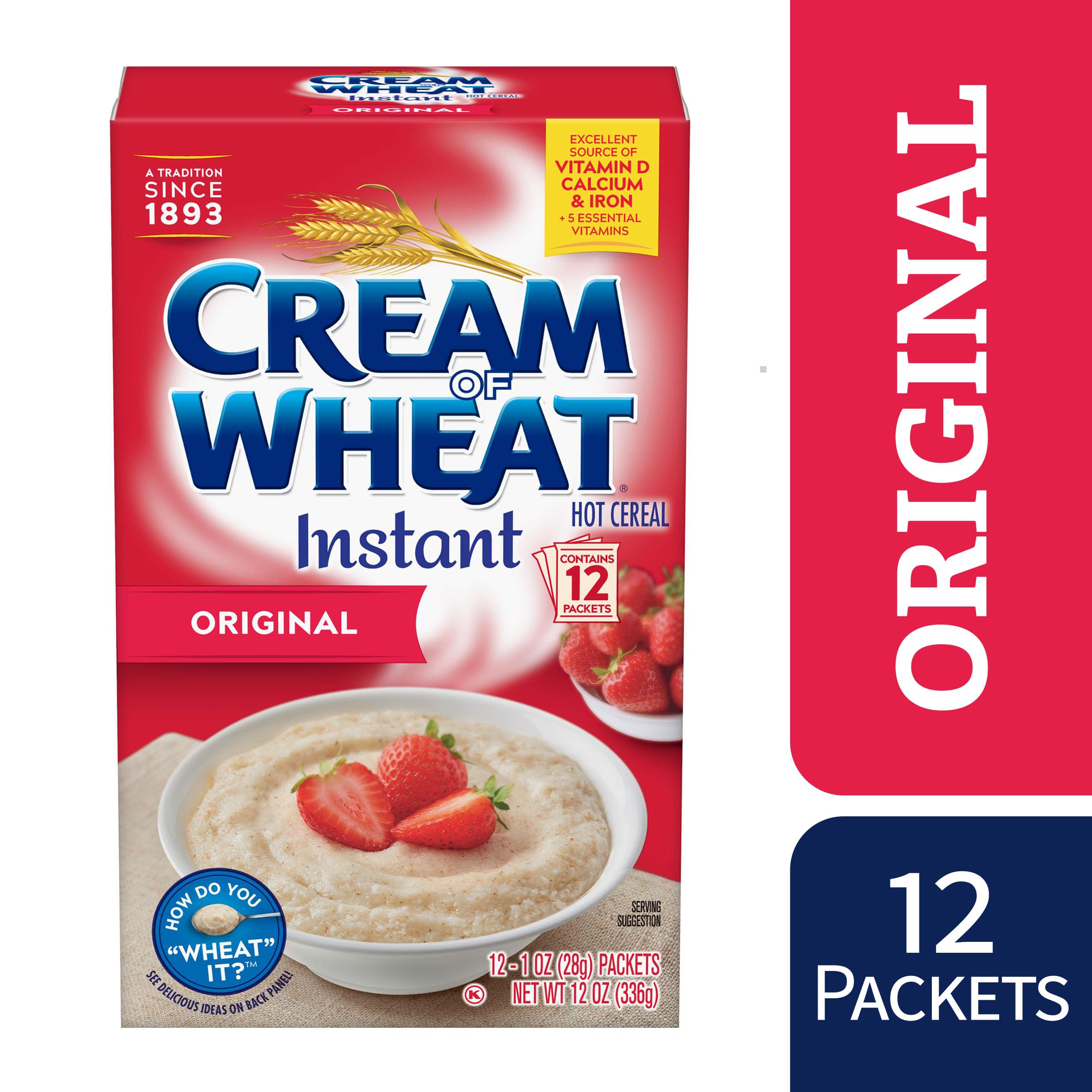 Cream of Wheat Instant Hot Cereal Original 1 Ounce 12 Packets — view 4