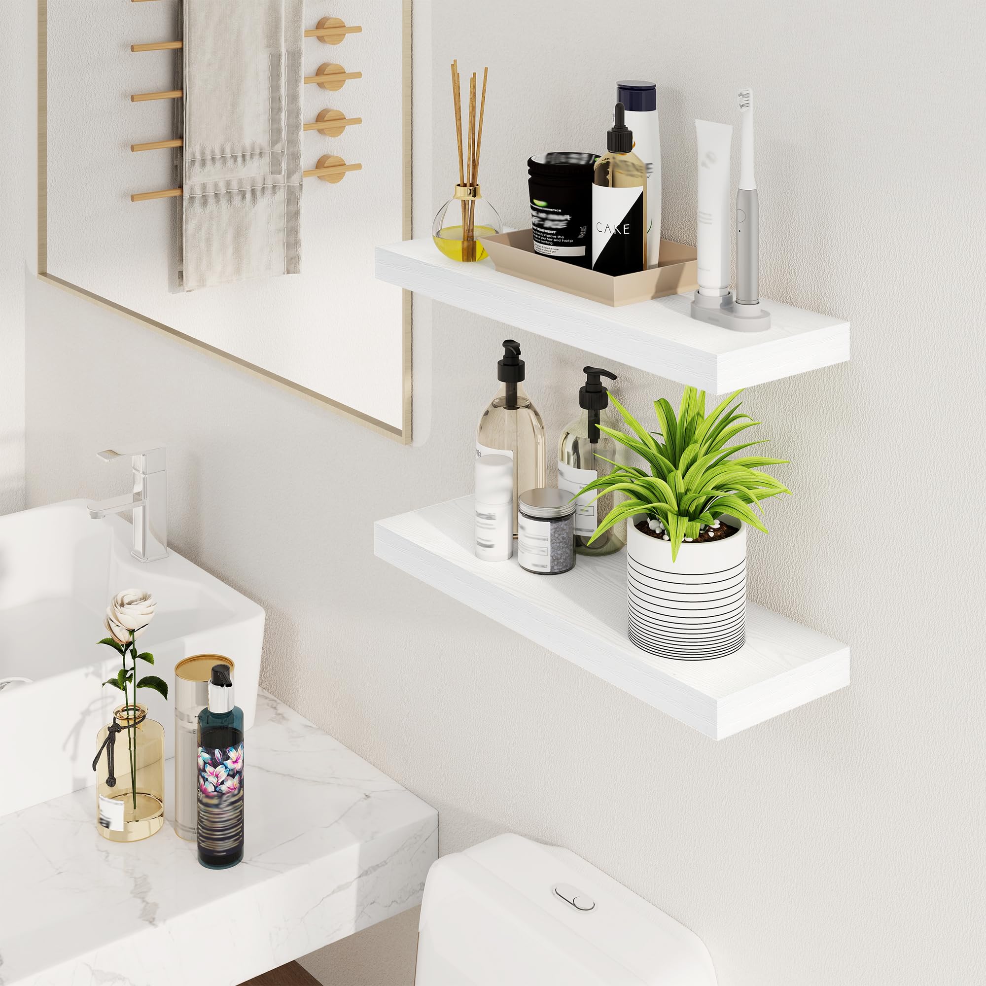 SECTTIO Estantes Flotantes Para Pared, Odernos Estantes Flotantes De
