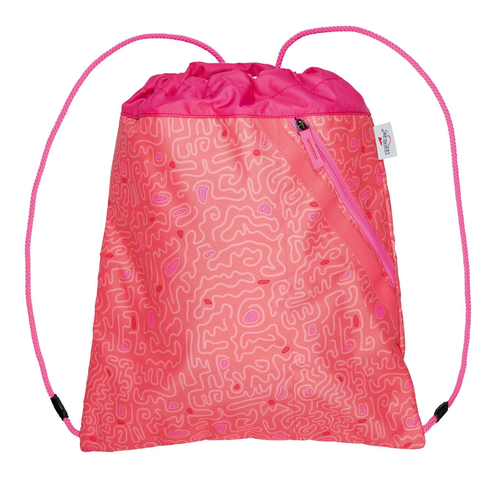 DerDieDas Schulranzen ErgoFlex Easy Superflash Set 6-teilig Coral Reef lachsfarben