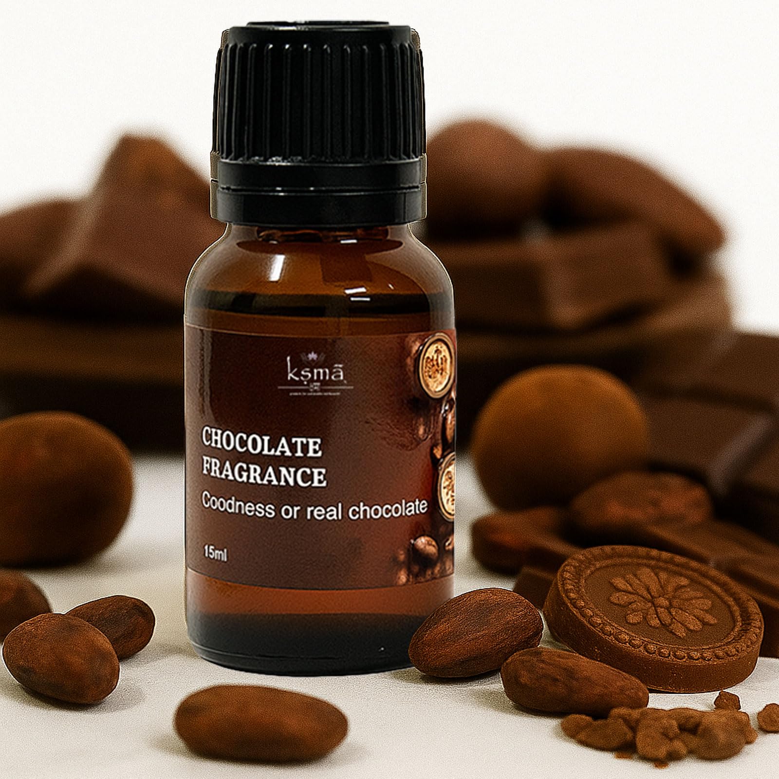 Ksma Chocolate Fragrance 15ml for Candle Making, Soap, Lotion, Moisturiser & Cosmetics – Sweet Cocoa Aroma for Long Lasting Scent”-image-16