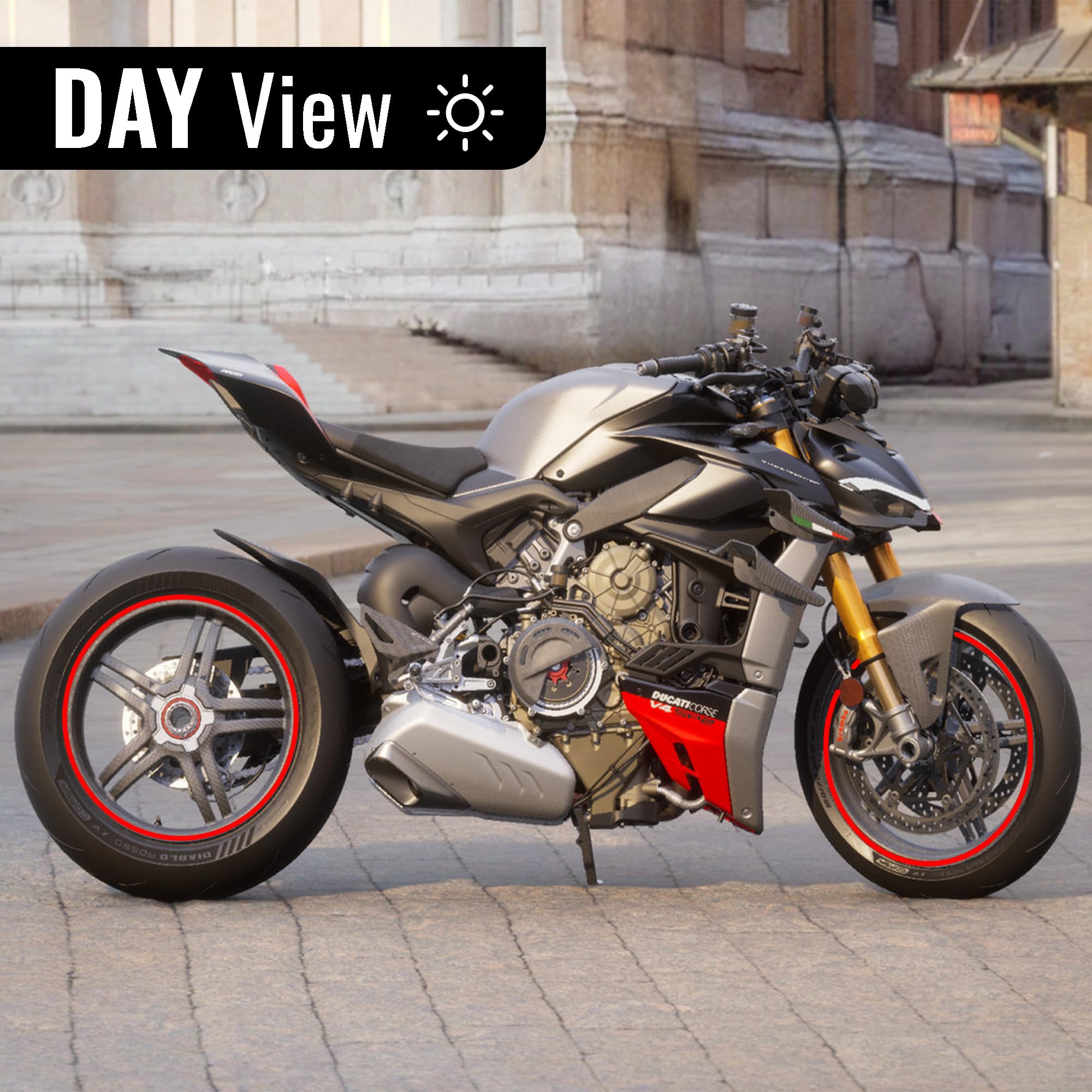 Strisce Adesive Rifrangenti Rosse 7mm x 6m per Cerchi Moto 4R Quattroerre.it