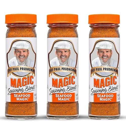 Chef Paul Seafood Magic Seasoning Blends | Mezcla de condimentos para hervir mariscos y fritos de pescado | Perfecto para cangrejo, camarones y