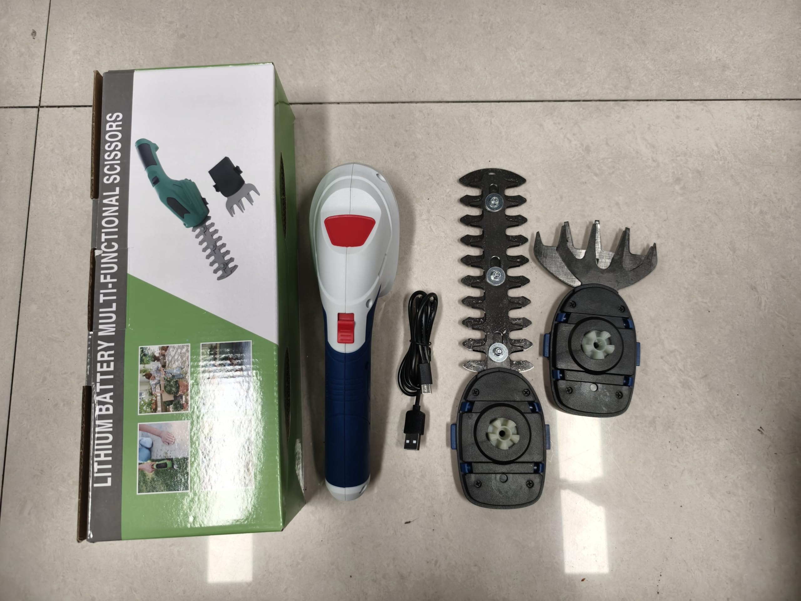Taille-haie électrique, Outil sans Fil Rechargeable pour Haies, arbustes, Entretien du Jardin et de la Cour