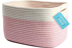 OrganiHaus Pink Rope Basket: Storage Solution with A Touch of Pink