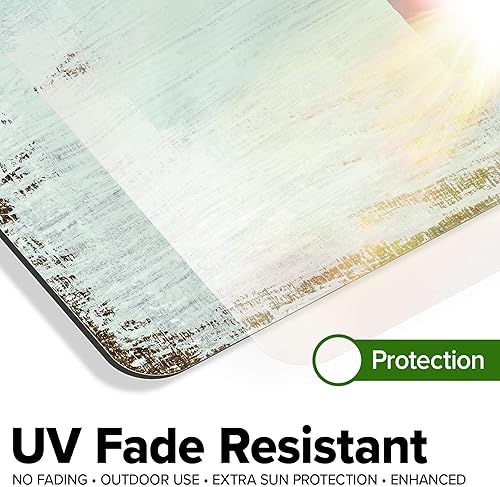 Miniatura 390 de My Sign Center - Letrero personalizado, 11 colores de fuente, 13 estilos de fuente, 4 opciones de agujero, 22 tamaños, 8 x 32 pulgadas, sin óxido,