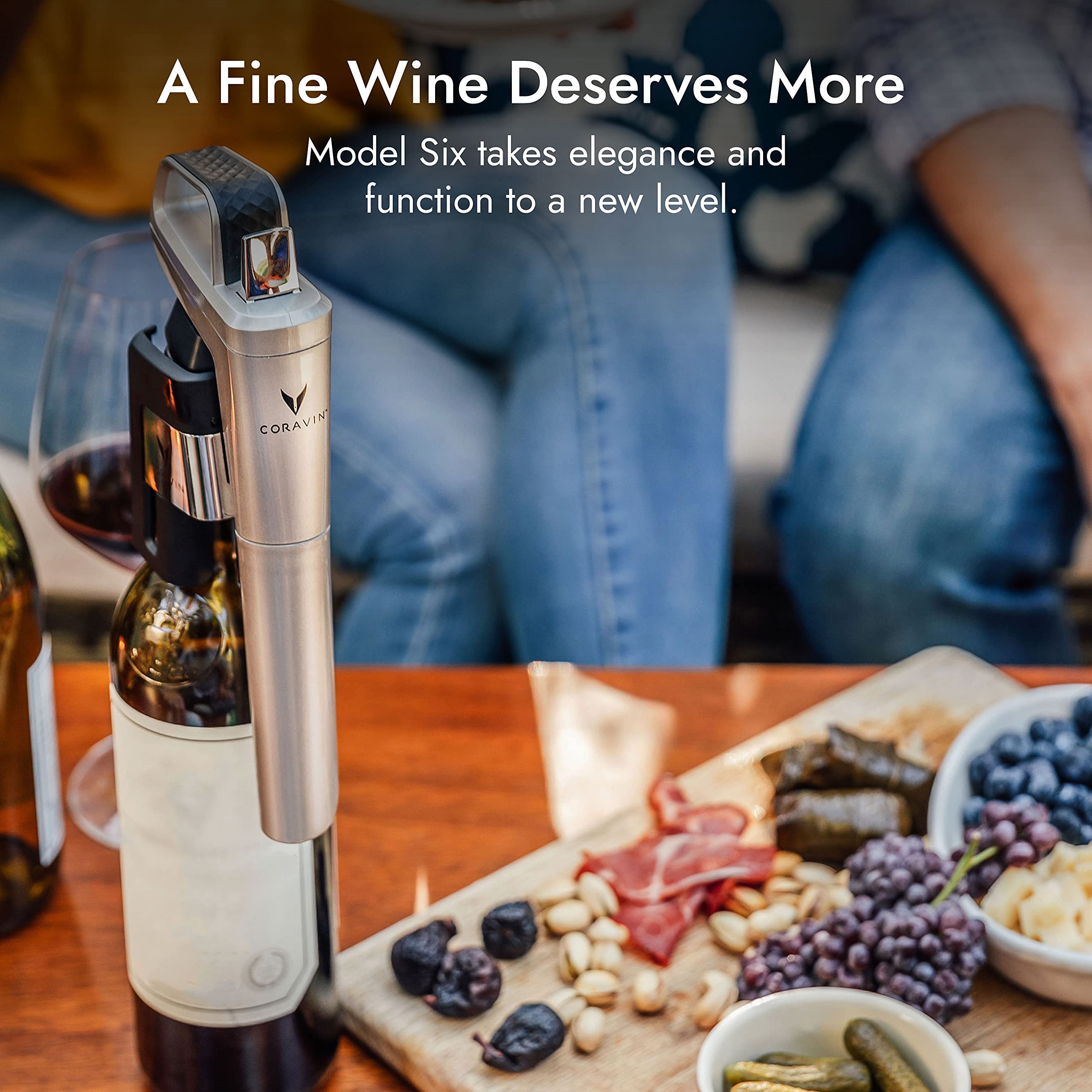 Coravin Model Six Wine Preservation System 3 Gas Capsules, 2 Screw