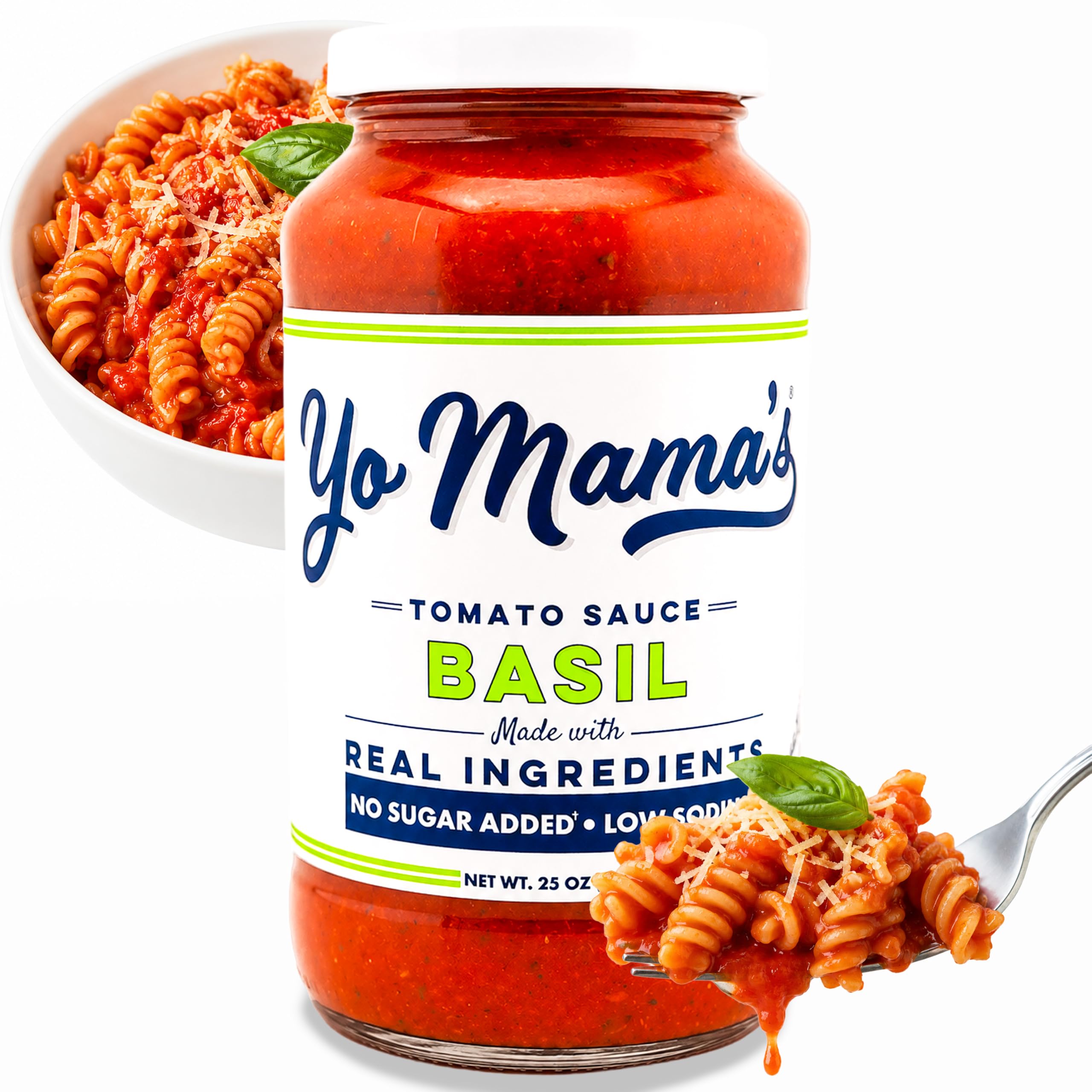 Yo Mama's Foods Keto Tomato Basil Pasta Sauce - Pack of (1) - No