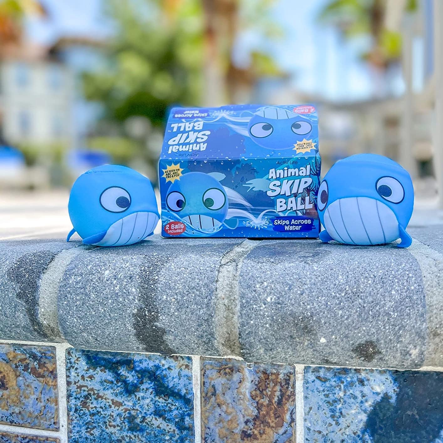 Activ Life The Ultimate Skip Ball – Water Bouncing Ball (2 Pack) Create Lasting Memories with Your Friends & Family at The Beach, Lake or Pool - Great for All Ages