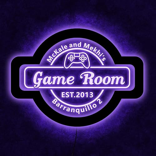 Miniatura 4 de Letrero de neón personalizado para gamer, arte de pared acrílico personalizado para sala de juegos, letrero iluminado para sala de juegos, letrero