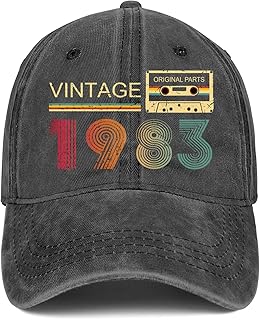 40th Birthday Gifts Women Men 1983 Hats Vintage 1983 Baseball Cap 40th Birthday Gifts for 40 Year Old Gifts for Christmas