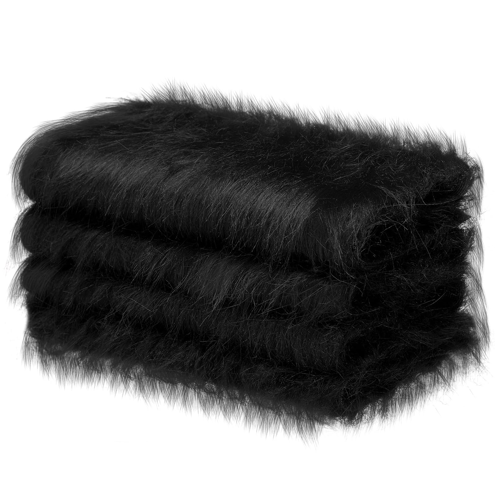 Snapklik.com : Jetec 4 Pcs Black Faux Fur 10 X 20 Inch Christmas Faux ...