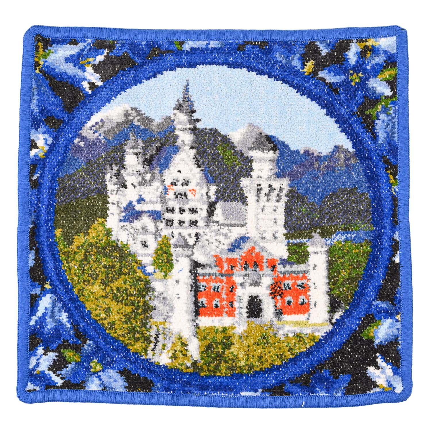 フェイラー FEILER ハンカチ ハンドタオル 25cm レディース ノイシュバンシュタイン城 ブルー [並行輸入品]