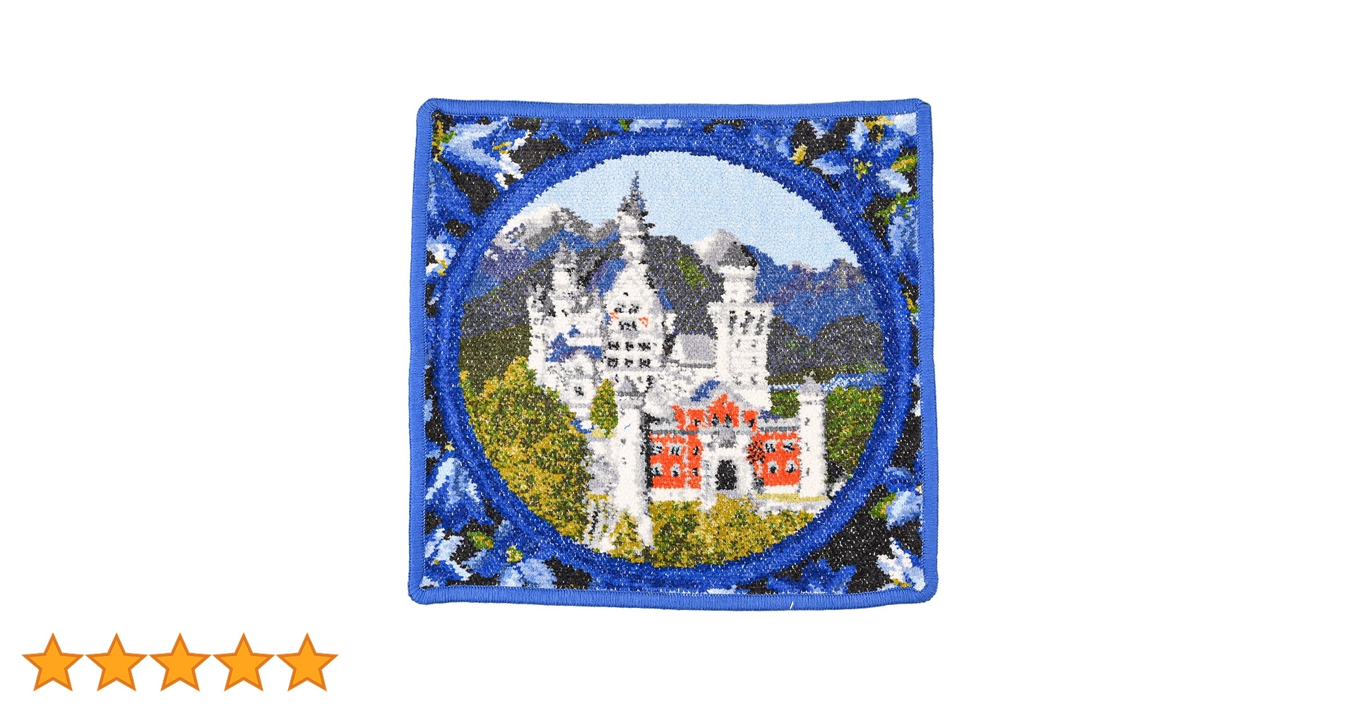 ドイツ ノイシュヴァンシュタイン城限定クッションカバー ブルースワン柄43×43 ドイツ ノイシュヴァンシュタイン城限定クッションカバー