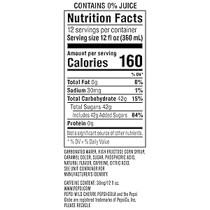 Pepsi Cola Soda, Wild Cherry, 12 Fl Oz Cans (Pack of 12)