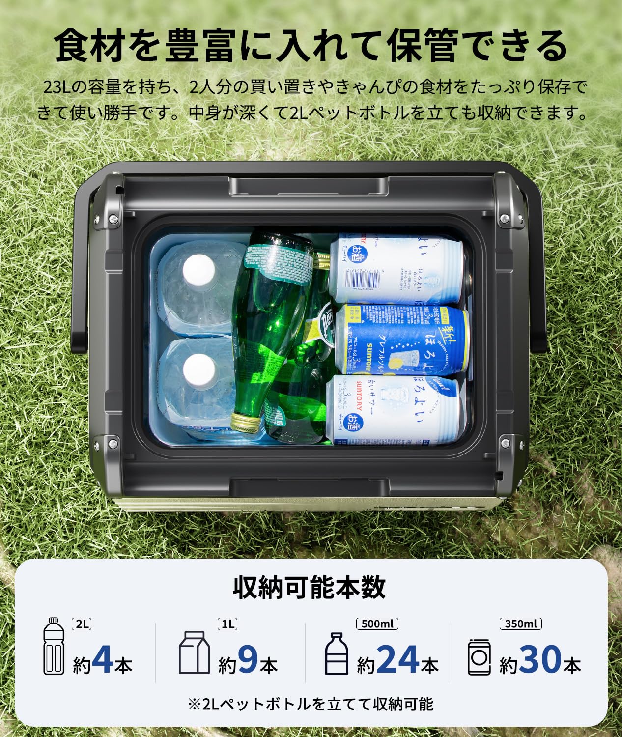 Amazon.co.jp: 【2026最新】EENOUR 車載冷蔵庫 D23PLUS 23L アルミ製庫 