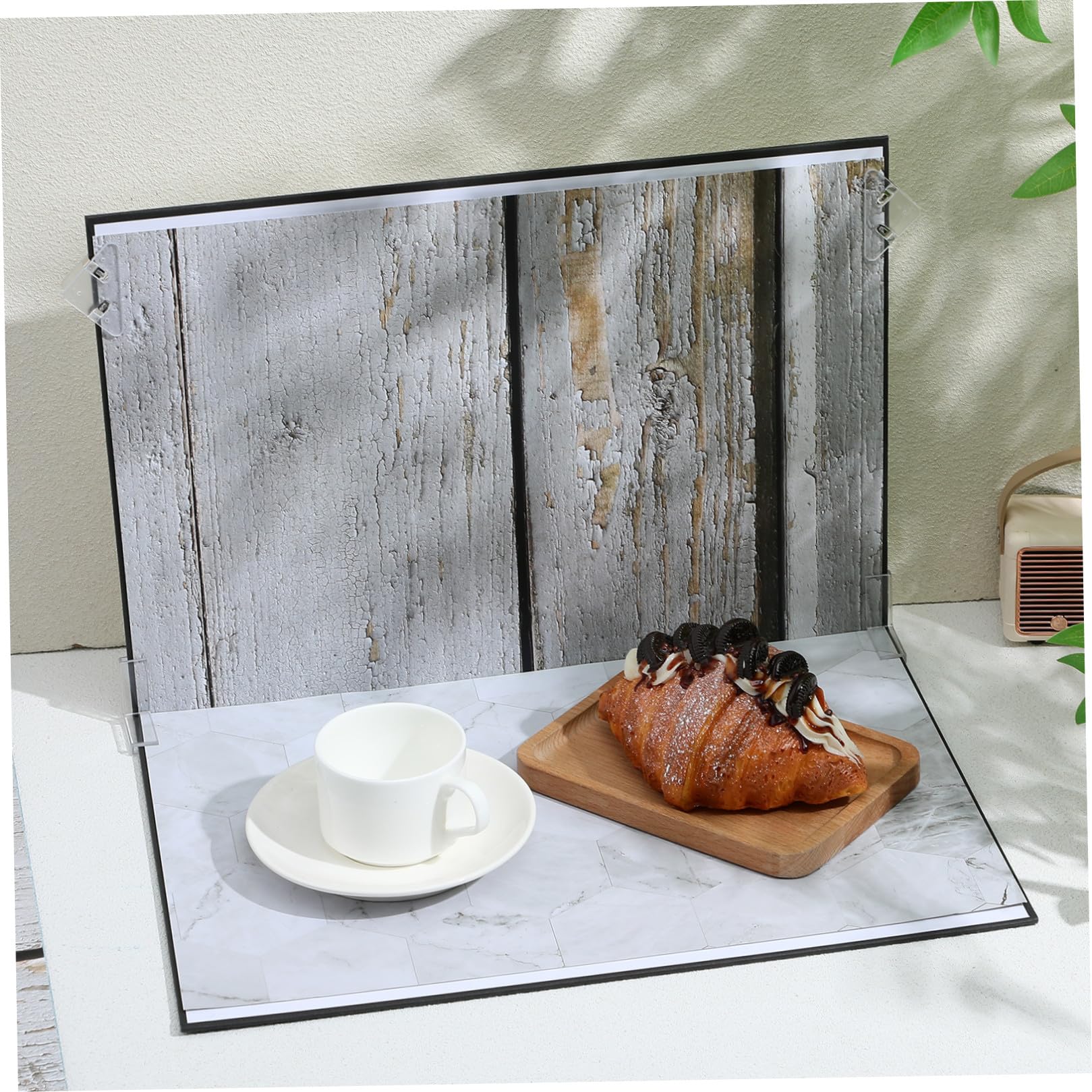 INOOMP Tableros de para Fotografía con Versátiles Portátil y Ligero para Fotografía de Alimentos Joyas y Cosméticos Incluye Bolsa de Transporte y Clips