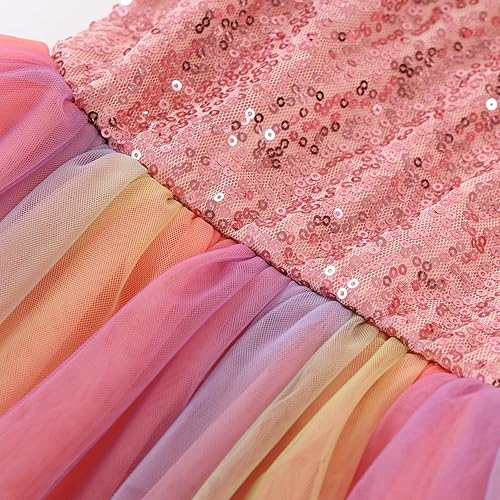 Miniatura 4 de Vestido tipo tutú para niña, vestido sin mangasmanga larga para niña, vestido de verano de tul para niña