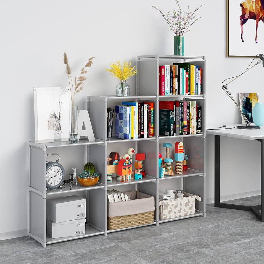 最高の自作本棚 回転式本棚 半透明 プラスチック 本収納 お洒落ラック 360° (机