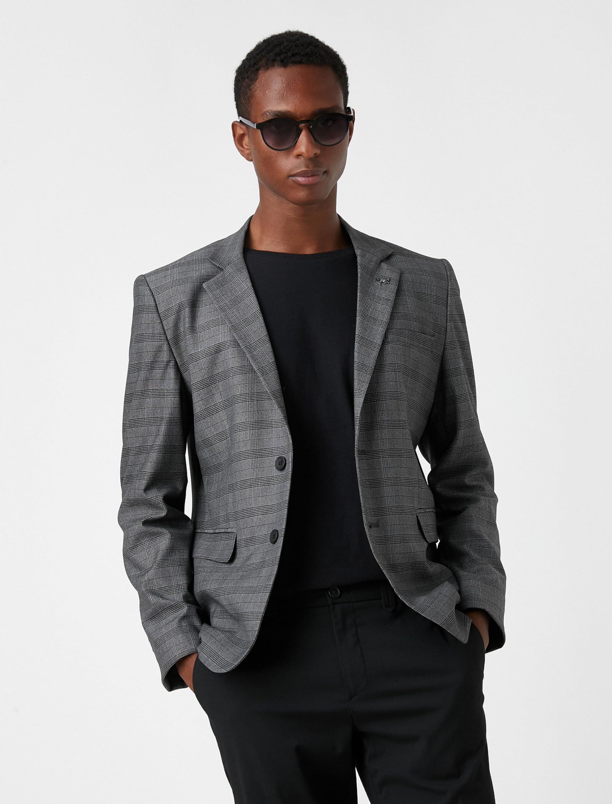 Koton Checked Blazer Jacket Hombre