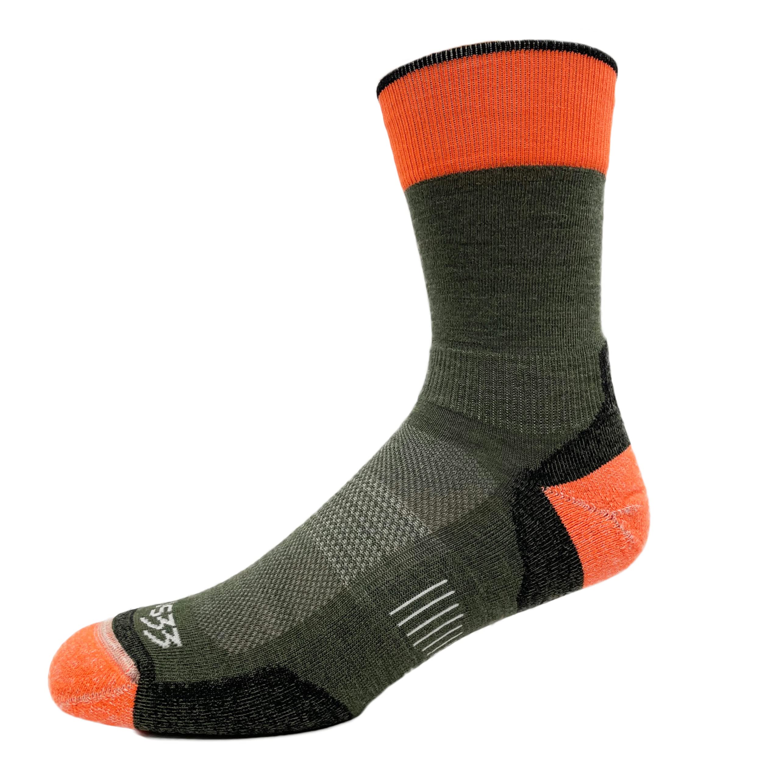 USA Made - Micro Cushion Crew Socks - Hiking Socks - Merino Wool - Mountain Heritage