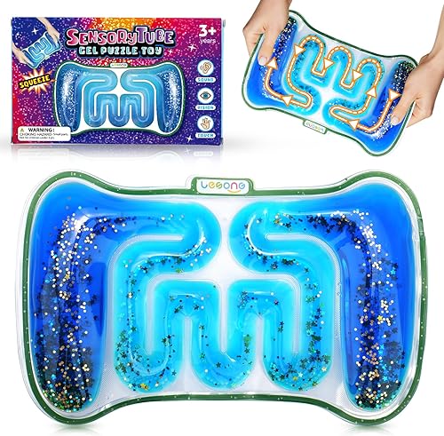 LESONG - Juguete sensorial de tubo para ansiedad, niños autistas con necesidades especiales, para calmar la ansiedad, para terapia de juego,