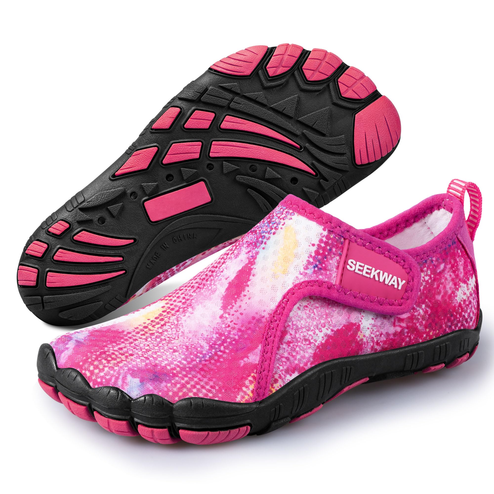 SEEKWAY Barefoot Water Shoes for Kids - Wide Toe Box and Quick-Dry Sand Shoes Toddler for Hiking Swim Beach Pool Kayak Sport Accessories, Camping