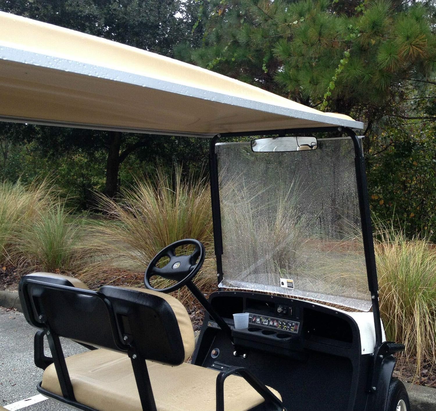 16.5" Extra Wide Panoramic Rear View Mirror for Golf Carts As E-Z-GO, Club Car, Yamaha