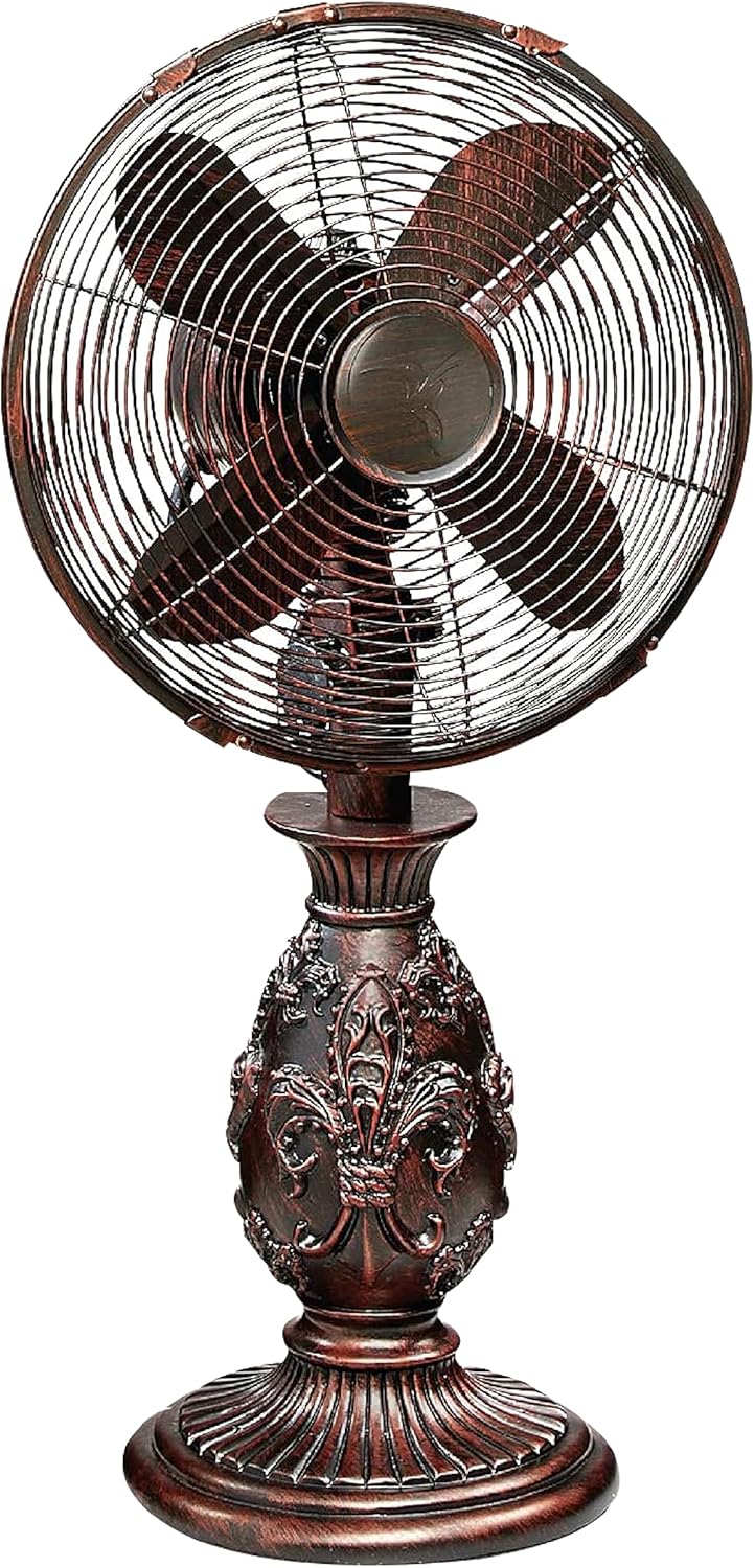 DecoBREEZE Oscillating Table Fan 3 Speed Air Circulator Fan, 10 in