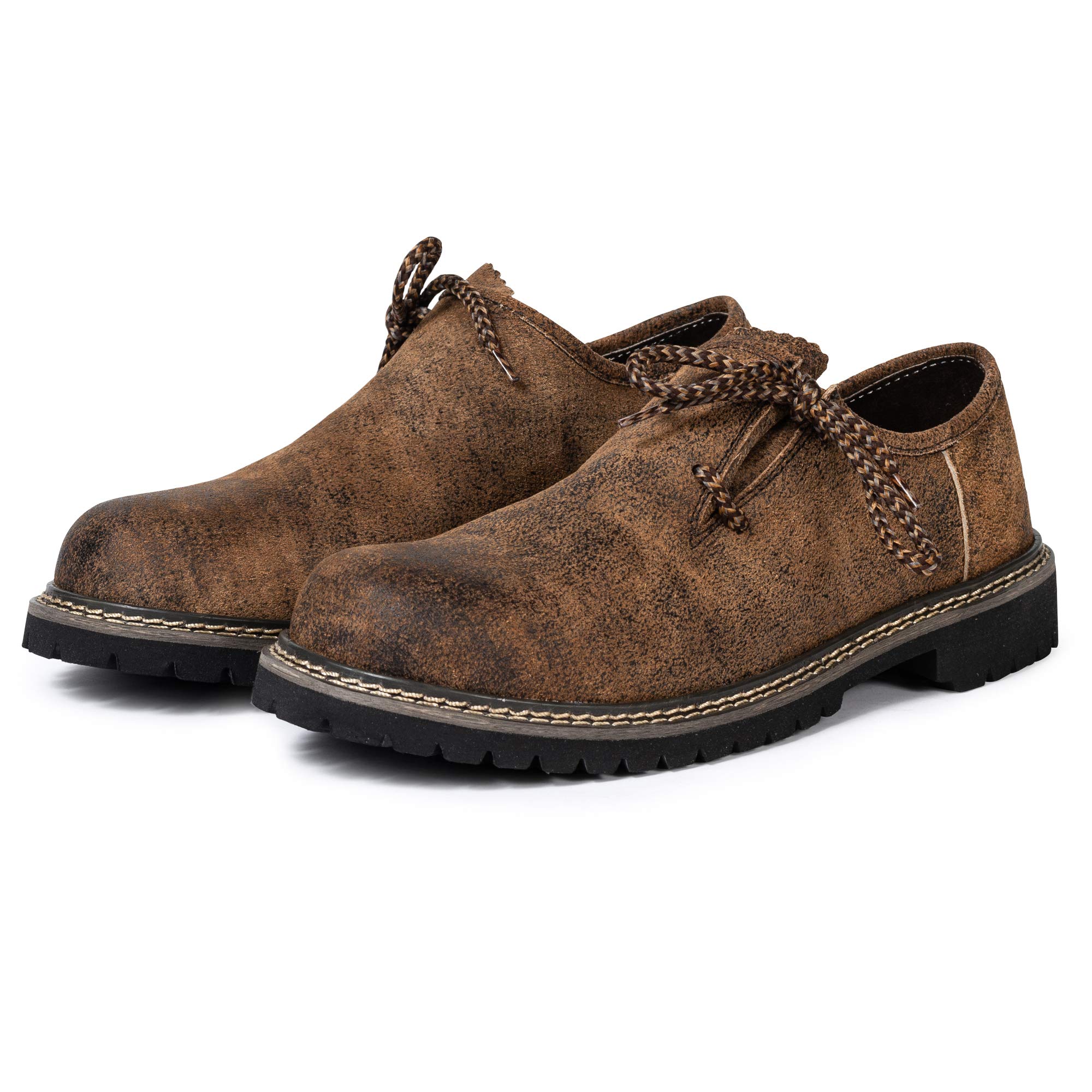 PAULGOS Trachtenschuhe Antik Echt Leder Haferlschuhe Haferl in 3 Farben