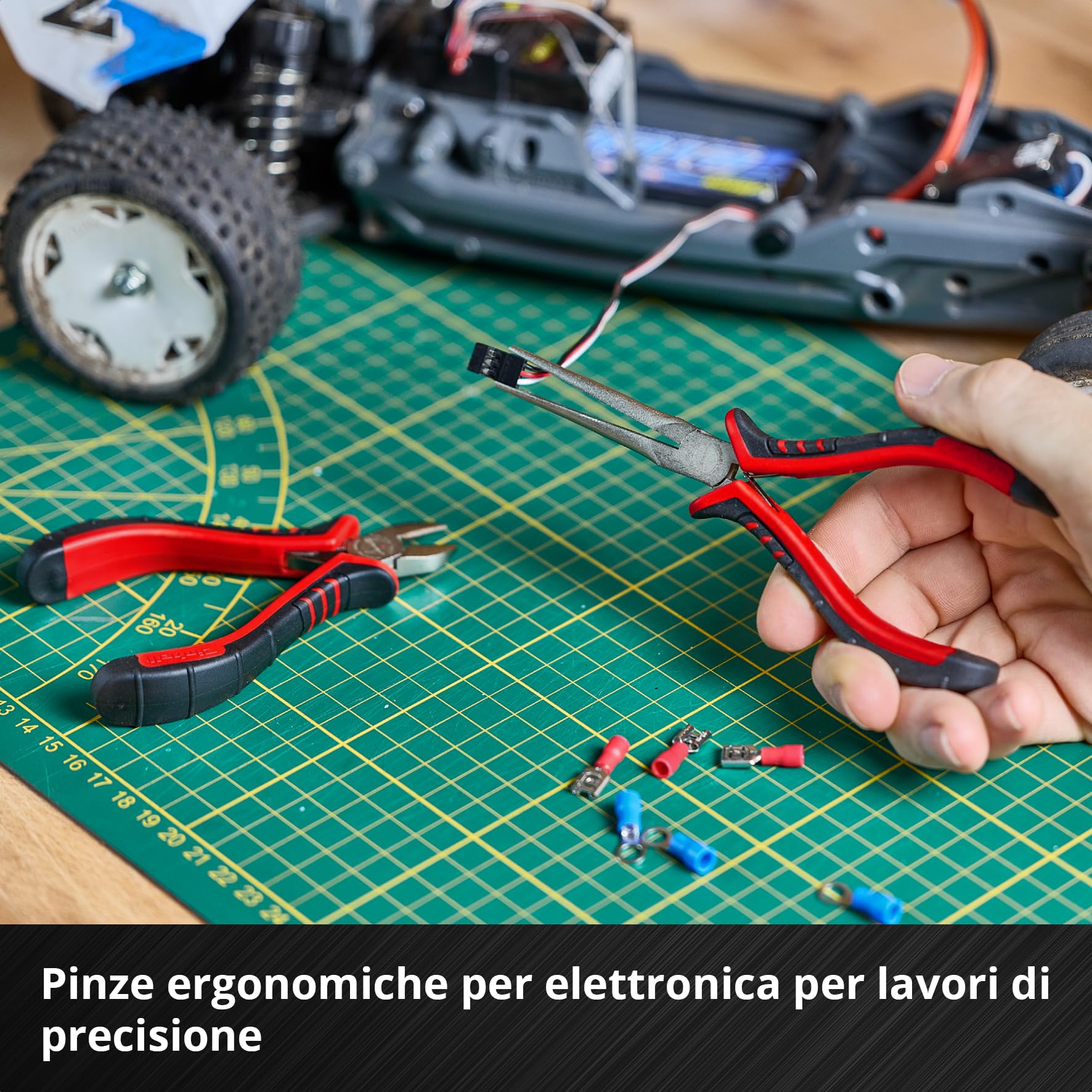 Einhell E-Case 153 pezzi valigetta portautensili Hobby | Riparazione elettronica | pinze elettronica | set capicorda | spazzola metallica | lime | morsetti molla | valigetta sistema