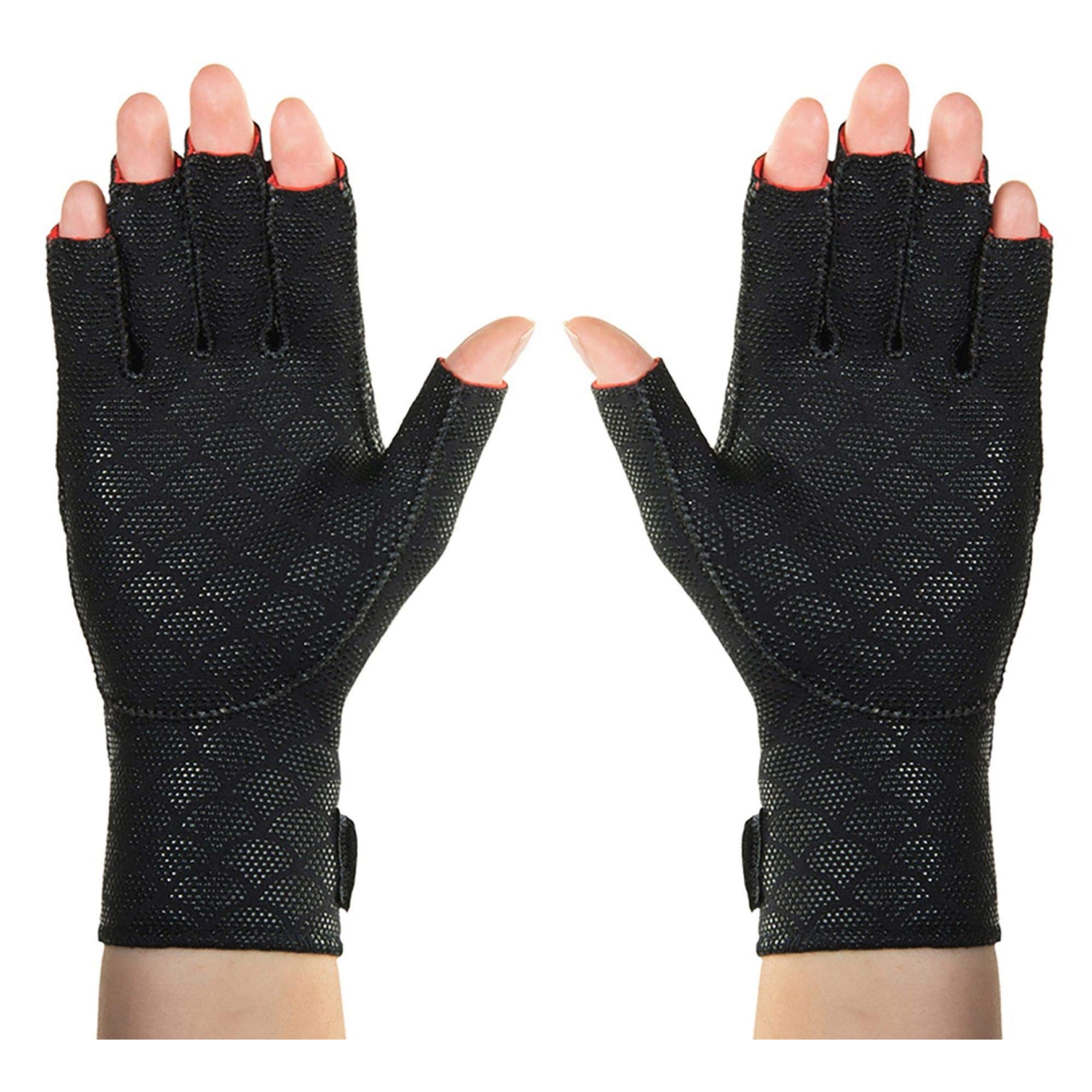Thermoskin Arthritic Fingerless Gloves, Black, XX-Large,11 3/4" + (30+ cm)