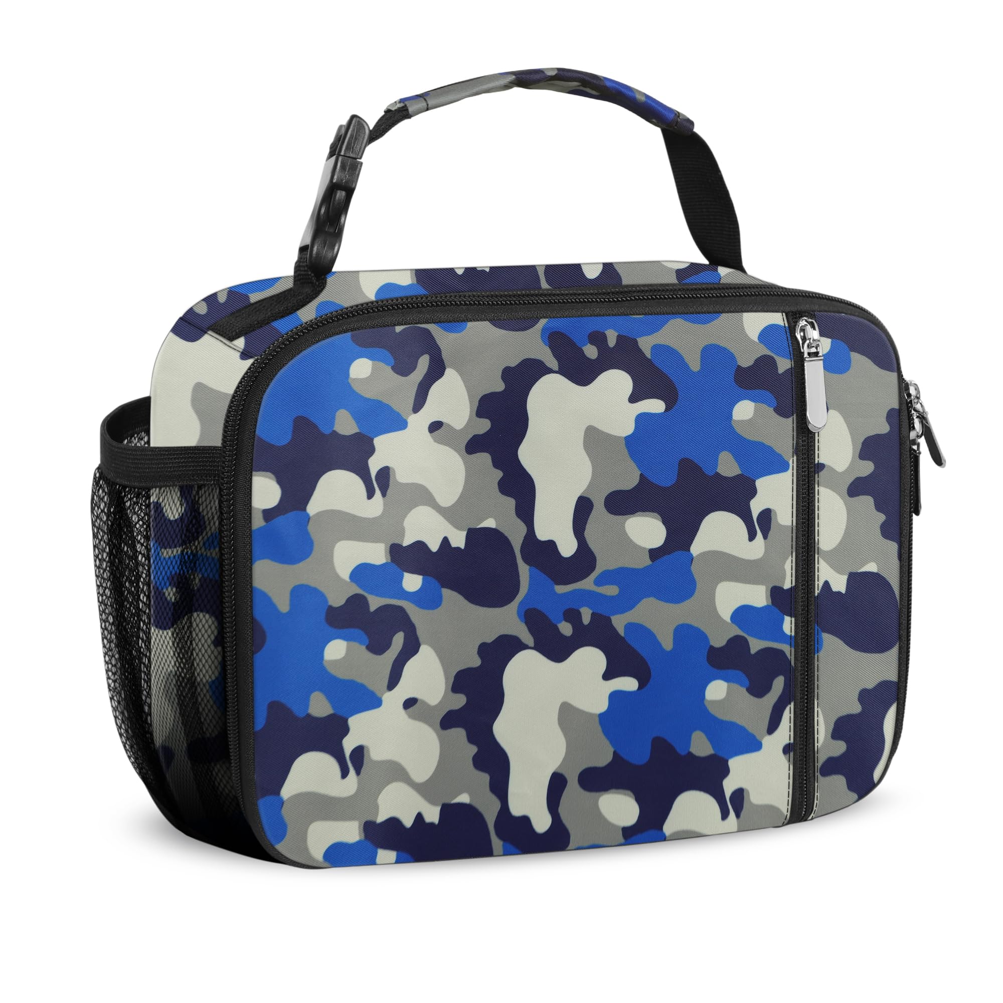 esouler Lunch Box Kids Insulated Lunch Bag for Boys & Girls Durable Children Lunchbox for School with Water Bottle Holder-Camouflage